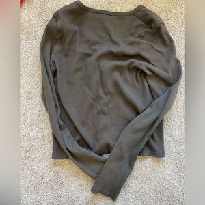 Brown Brandy Melville long sleeve top